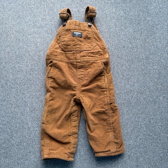OshKosh B'gosh Other - OshKosh B'gosh 12M Tan Corduroy Lined Overall